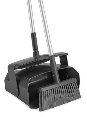 Industrial Push Broom and Dust Pan Set 24-Inch