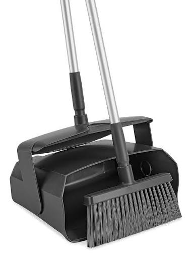 Industrial Push Broom and Dust Pan Set 24-Inch