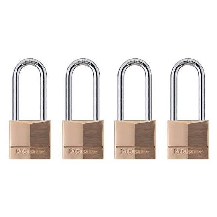 Padlock Keyed Alike 4-Pack 1-Inch Shackle