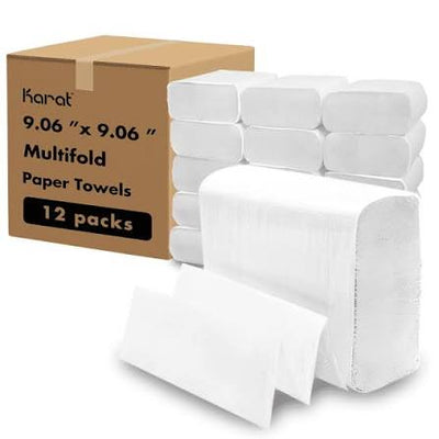 Commercial Paper Towels Bulk 12-Roll Pack