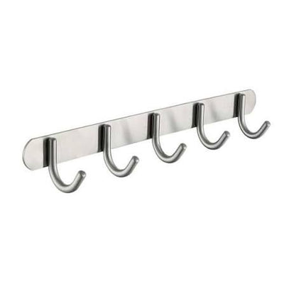 5-Hook Utility Wall Mount Rack Steel