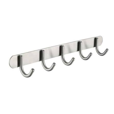 5-Hook Utility Wall Mount Rack Steel